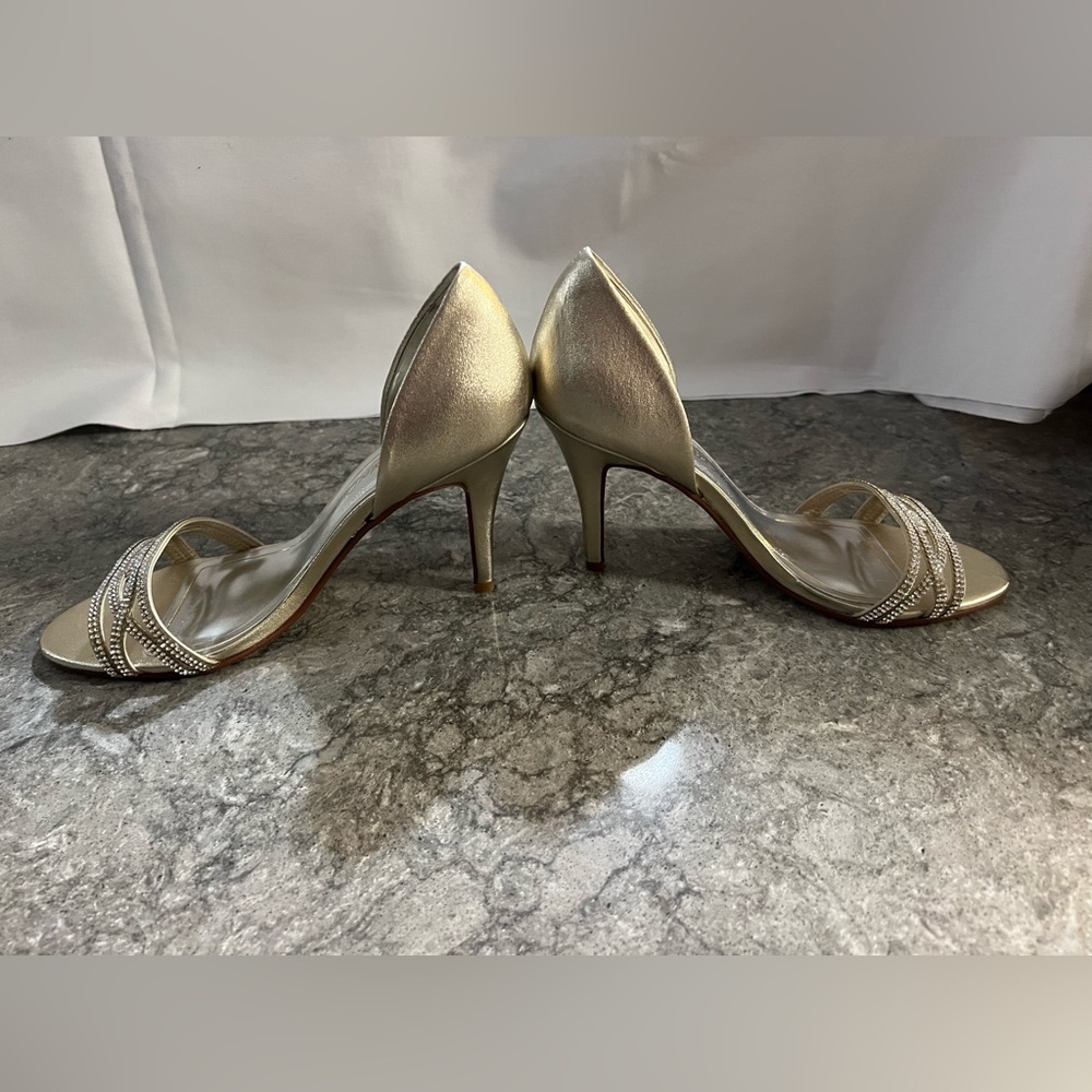 Caparros Gold / silver heels size 8 - Picture 5 of 11